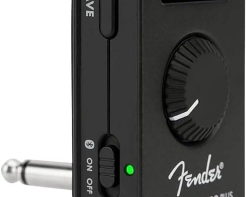 Fender Mustang Micro Plus Guitar Amp, Ultimate Personal Headphone Amplifier with 25 Amp Models, 25 Effects, Bluetooth, and 100 Presets, USB Rechargeable