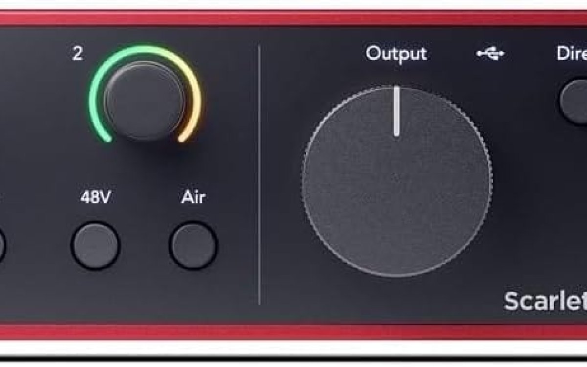 Focusrite Scarlett Solo 4th Gen USB Audio Interface, for the Guitarist, Vocalist, or Producer — High-Fidelity, Studio Quality Recording, and All the Software You Need to Record