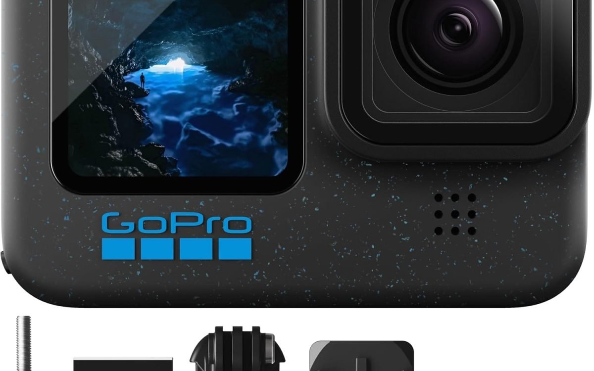 GoPro Hero12 Black E-Commerce Package - Waterproof Action Camera with 5.3K60 Ultra HD Video, 27MP Photos, HDR, 1/1.9" Image Sensor, Live Streaming, Webcam, Stabilization