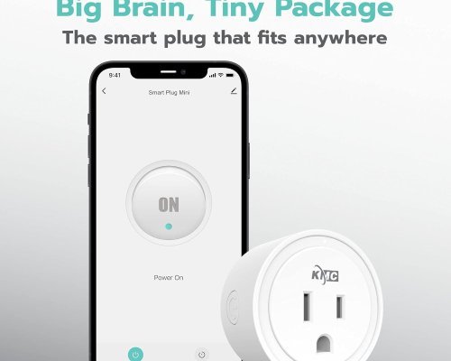 KMC Smart Plug Mini 4-Pack, Wi-Fi Outlets for Smart Home, Remote Control Lights and Devices from Anywhere, No Hub Required, ETL Certified, Works with Alexa and Google Home