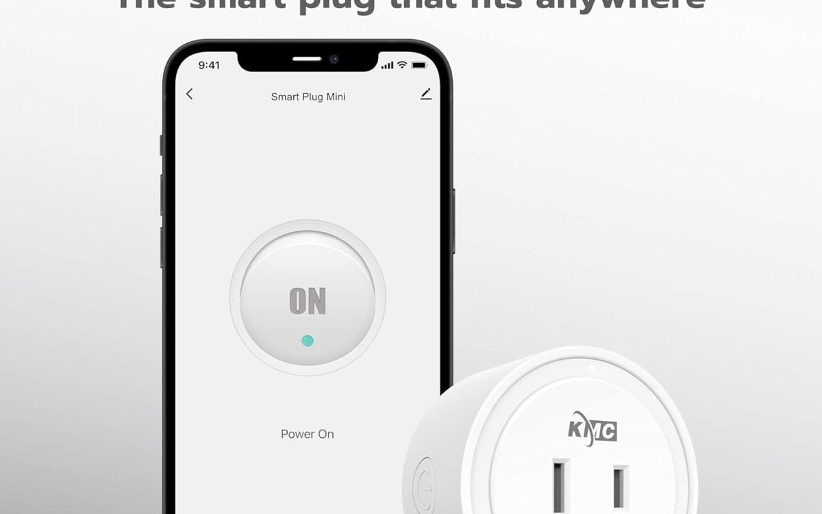 KMC Smart Plug Mini 4-Pack, Wi-Fi Outlets for Smart Home, Remote Control Lights and Devices from Anywhere, No Hub Required, ETL Certified, Works with Alexa and Google Home