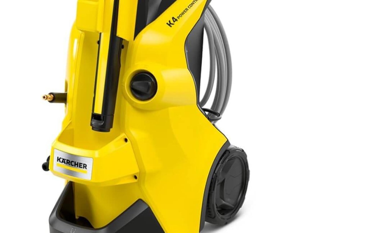 Kärcher K 4 Power Control Flex Pressure Washer, Pressure: max. 130 bar, Flow Rate: 420 l/h, Area Coverage: 30 m²/h, Water Filter, Weight: 11.5 kg, High-Pressure Flex Hose, Dirt Blaster, Spray Lance