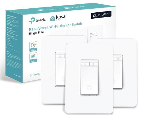 Kasa Matter Smart Dimmer Switch: Voice Control w/Siri, Alexa & Google Assistant, UL Certified, Timer & Schedule, Easy Guided Install, Neutral Wire Required