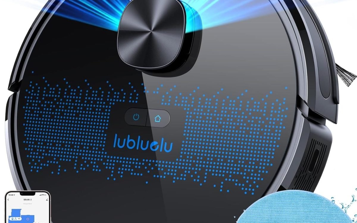 Lubluelu Robot Vacuum Cleaner with Mop 4000Pa, 2 in 1 Robot Vacuum, Lidar Navigation, 5 Real-Time Mapping,10 No-go Zones, Wifi/App/Alexa, Robotic Vacuum Cleaner for Pet Hair, Carpet, Hard Floor