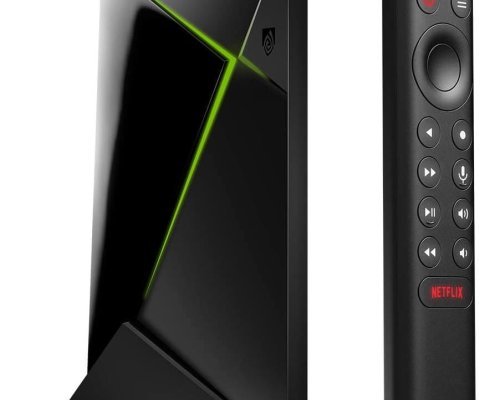 NVIDIA SHIELD Android TV Pro Streaming Media Player; 4K HDR Movies, Live Sports, Dolby Vision-Atmos, AI-Enhanced Upscaling, GeForce NOW Cloud Gaming, Google Assistant Built-In, Works with Alexa