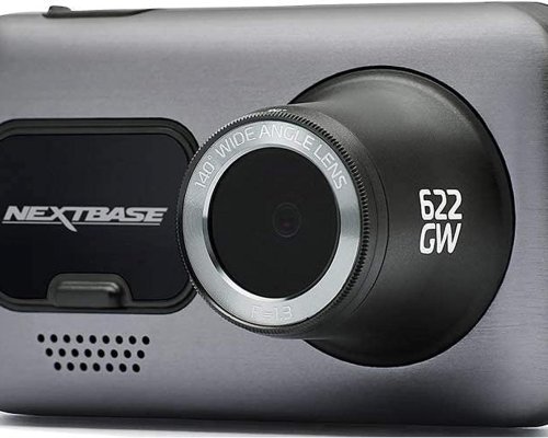 Nextbase 622GW Dash Cam Full 4K 30 fps, WiFi, GPS, Bluetooth, Built in Alexa, HD Video, In-Car Dashboard Camera, Front Recording, 140° Viewing Angle