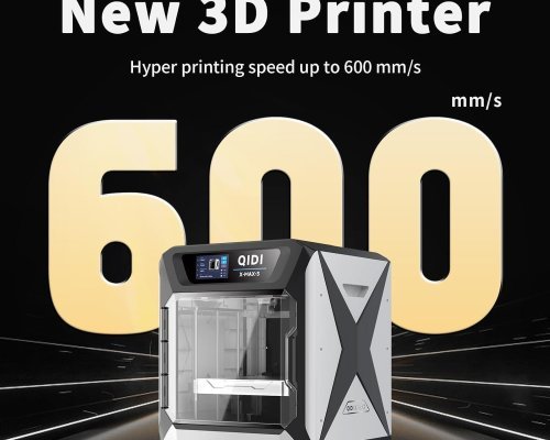 QIDI MAX3 3D Printer, High-Speed Large Size 3D Printers, 600mm/s Fast Print, Fully Auto Leveling, 65℃ Chamber Heat, All-Around & High Precision Industrial Grade, Large Printing Size 12.8×12.8×12.4"