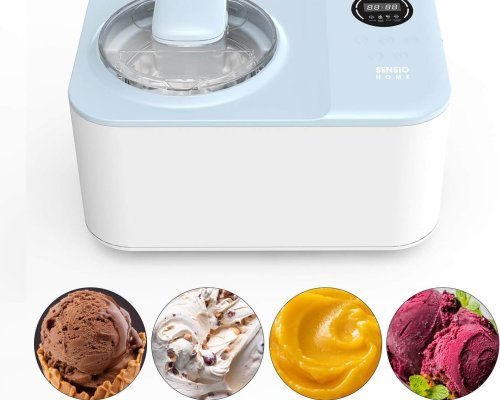 Sensio Home Icy Treats Ice Cream & Dessert Maker, Delicious Fast Ice Cream NO Pre Freezing Required, Gelato, Sorbet, Yoghurt In 40 Minutes with Recipes Included