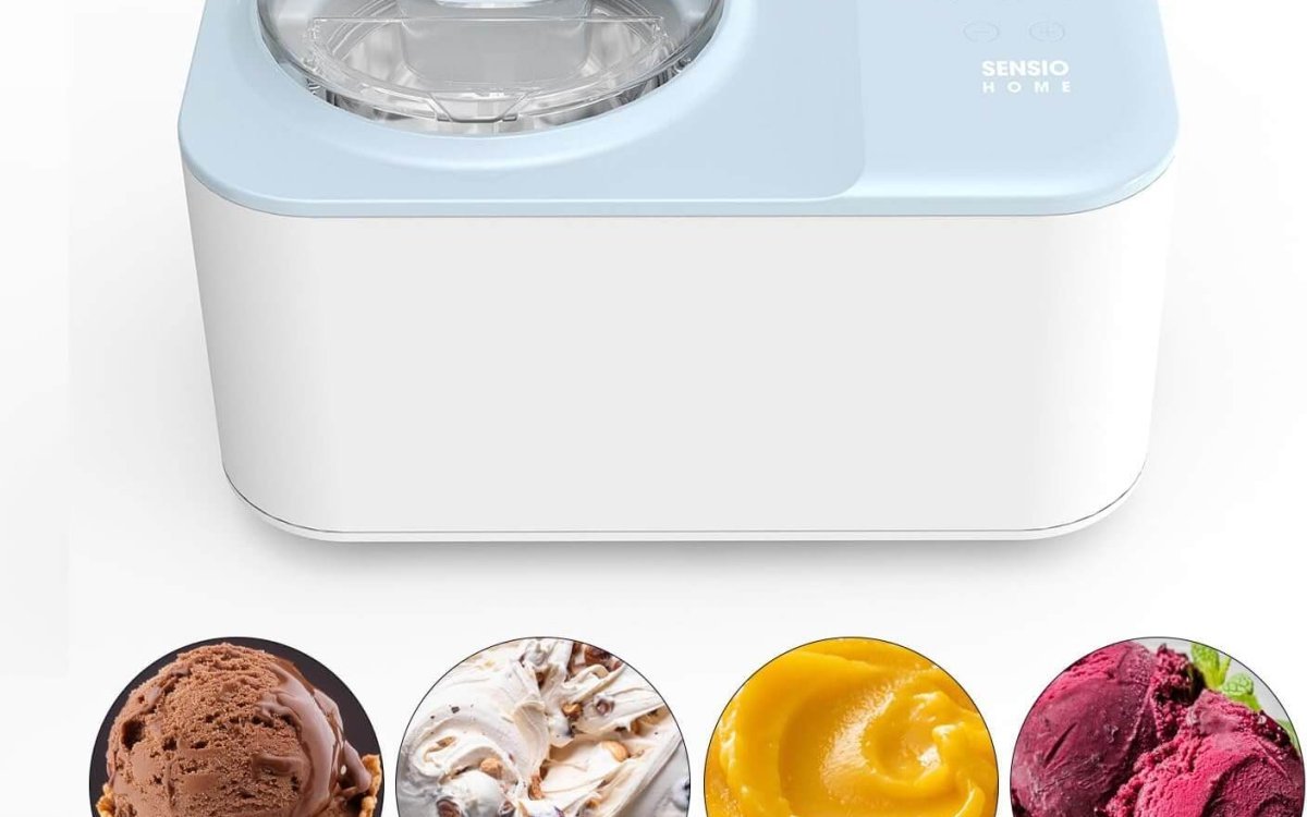 Sensio Home Icy Treats Ice Cream & Dessert Maker, Delicious Fast Ice Cream NO Pre Freezing Required, Gelato, Sorbet, Yoghurt In 40 Minutes with Recipes Included